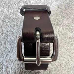 Filson Leather Belt Mens 30 Dark Brown Genuine Bridle 1.5 Inch USA Made Luxury